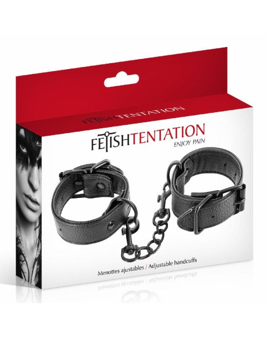 Наручники Fetish Tentation Adjustable Handcuffs, регульовані, знімний ланцюжок з карабінами Наручники Fetish Tentation Adjustable Handcuffs, регульовані, знімний ланцюжок з карабінами
