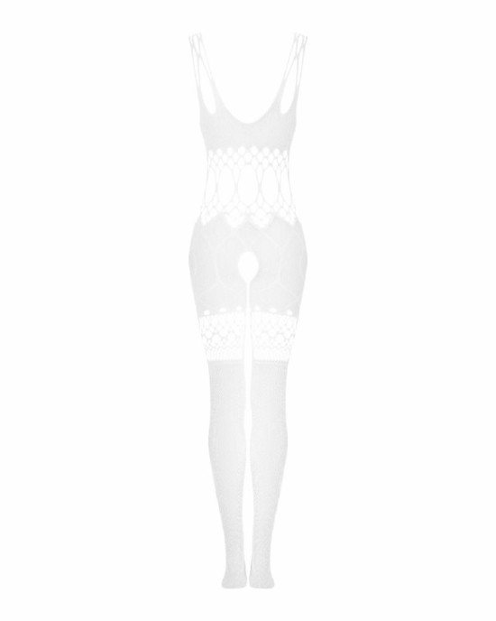 Сітчастий бодістокінг з імітацією топа та шортів Obsessive Bodystocking G330 S/M/L, white, з доступо Сітчастий бодістокінг з імітацією топа та шортів Obsessive Bodystocking G330 S/M/L, white, з доступо