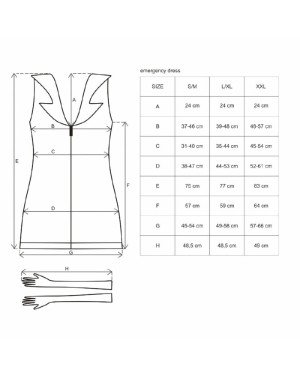 Obsessive Emergency dress S/M + stethoscope