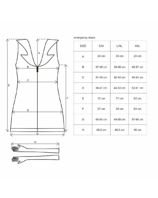 Obsessive Emergency dress S/M + stethoscope Obsessive Emergency dress S/M + stethoscope