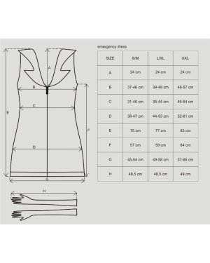 Obsessive Emergency dress S/M + stethoscope Obsessive Emergency dress S/M + stethoscope