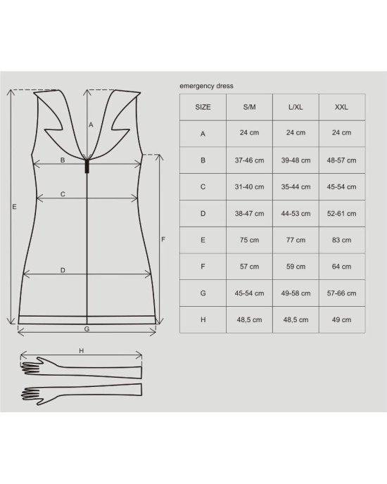 Obsessive Emergency dress S/M + stethoscope