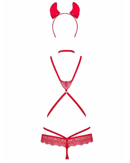 Obsessive Evilia teddy red L/XL