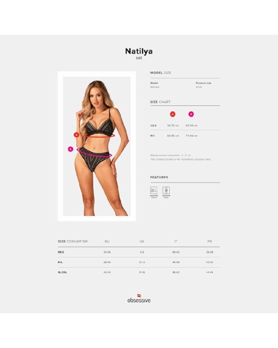 Obsessive Natilya 2-pcs set XS/S