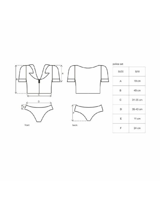 Obsessive Police set S/M Obsessive Police set S/M
