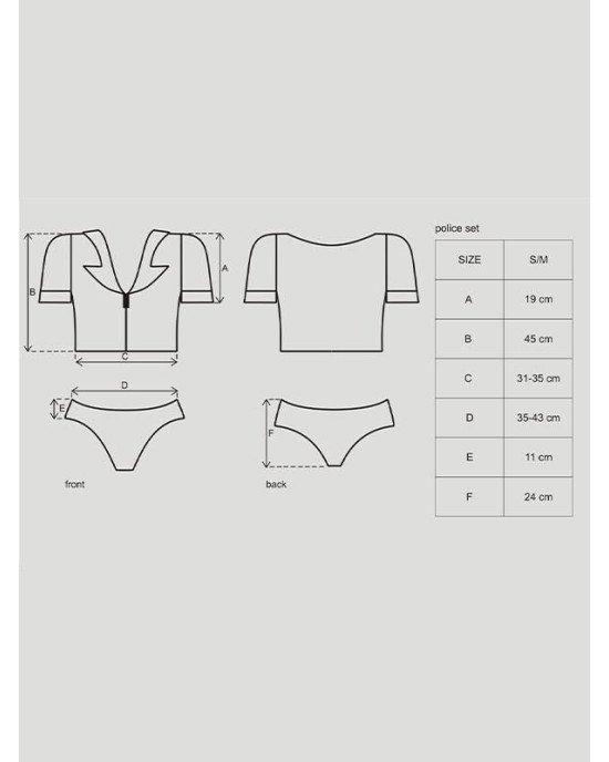 Obsessive Police set S/M Obsessive Police set S/M