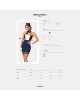 Еротичний костюм стюардеси Obsessive Stewardess uniform M/L, blue, сукня, пілотка, шарф, манжети Еротичний костюм стюардеси Obsessive Stewardess uniform M/L, blue, сукня, пілотка, шарф, манжети