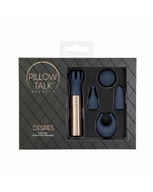 Вібромасажер Pillow Talk Secrets Desires 6-Piece Mini Massager Set - Navy