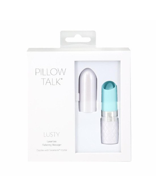 Вібратор Pillow Talk Lusty Luxurious Flickering Massager - Teal Вібратор Pillow Talk Lusty Luxurious Flickering Massager - Teal