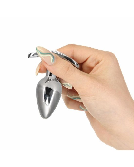Анальна пробка Pillow Talk Sneaky Luxurious Stainless Steel Anal Plug із кристалом Swarovski