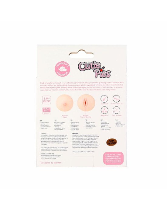Мастурбатор-груди Cutie Pies Hannah's Handful - Pussy & Boob, глибина 9,9 см, віброкуля в подарунок Мастурбатор-груди Cutie Pies Hannah's Handful - Pussy & Boob, глибина 9,9 см, віброкуля в подарунок