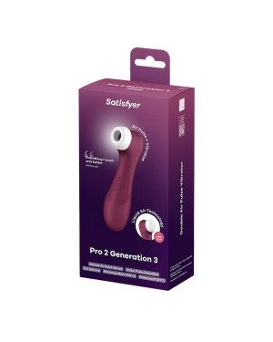 Вакуумний кліторальний стимулятор Satisfyer Pro 2 Generation 3 with Liquid Air Wine Red