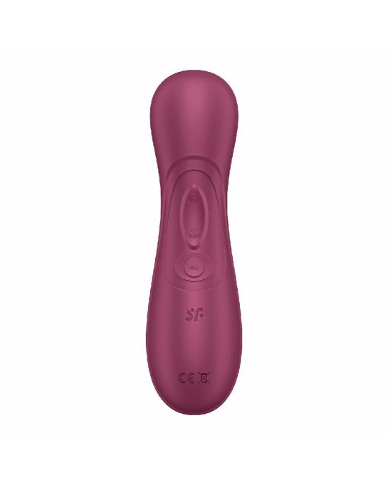 Вакуумний кліторальний стимулятор Satisfyer Pro 2 Generation 3 with Liquid Air Connect App Wіnе Red Вакуумний кліторальний стимулятор Satisfyer Pro 2 Generation 3 with Liquid Air Connect App Wіnе Red