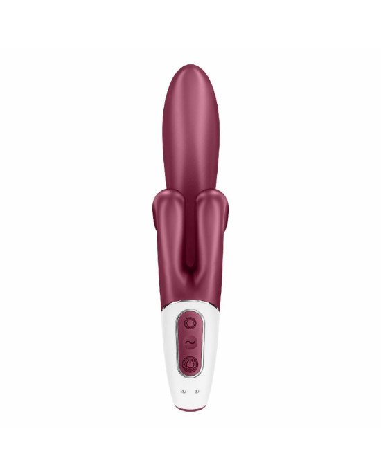 Вібратор-кролик Satisfyer Touch Me Red, подвійний відросток, 3 потужні мотори Вібратор-кролик Satisfyer Touch Me Red, подвійний відросток, 3 потужні мотори