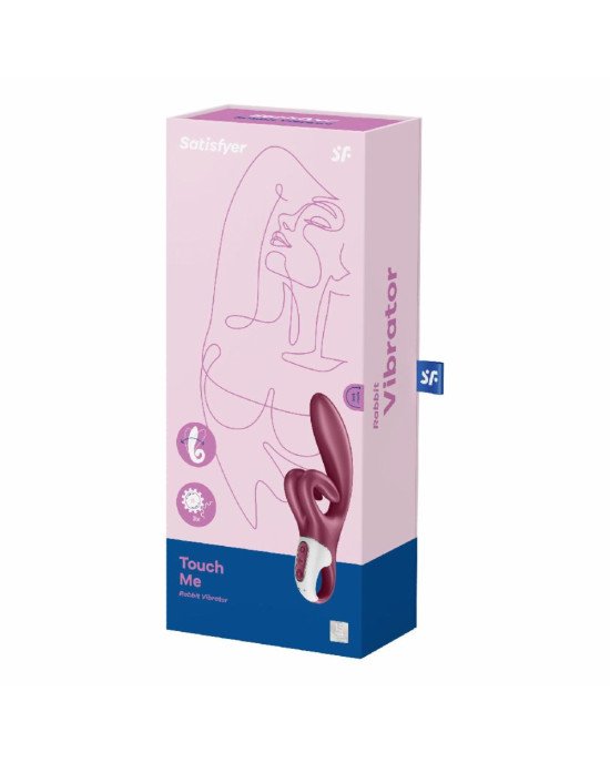 Вібратор-кролик Satisfyer Touch Me Red, подвійний відросток, 3 потужні мотори Вібратор-кролик Satisfyer Touch Me Red, подвійний відросток, 3 потужні мотори
