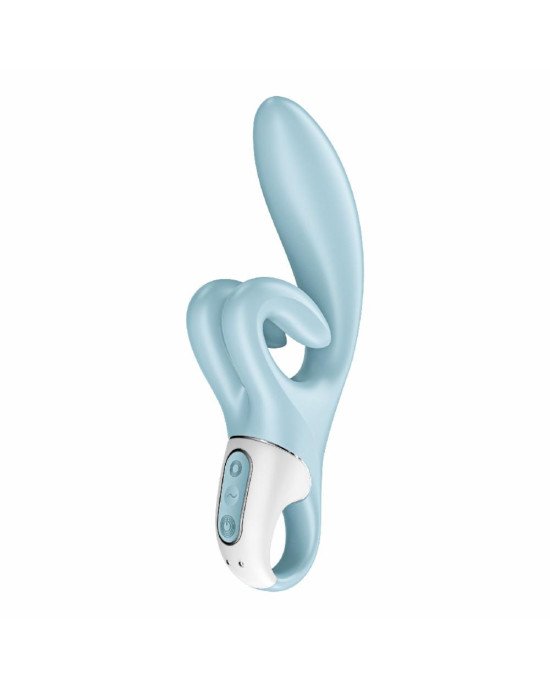 Вібратор-кролик Satisfyer Touch Me Blue, подвійний відросток, 3 потужні мотори Вібратор-кролик Satisfyer Touch Me Blue, подвійний відросток, 3 потужні мотори