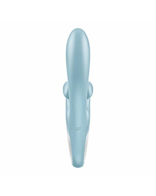 Вібратор-кролик Satisfyer Touch Me Blue, подвійний відросток, 3 потужні мотори Вібратор-кролик Satisfyer Touch Me Blue, подвійний відросток, 3 потужні мотори