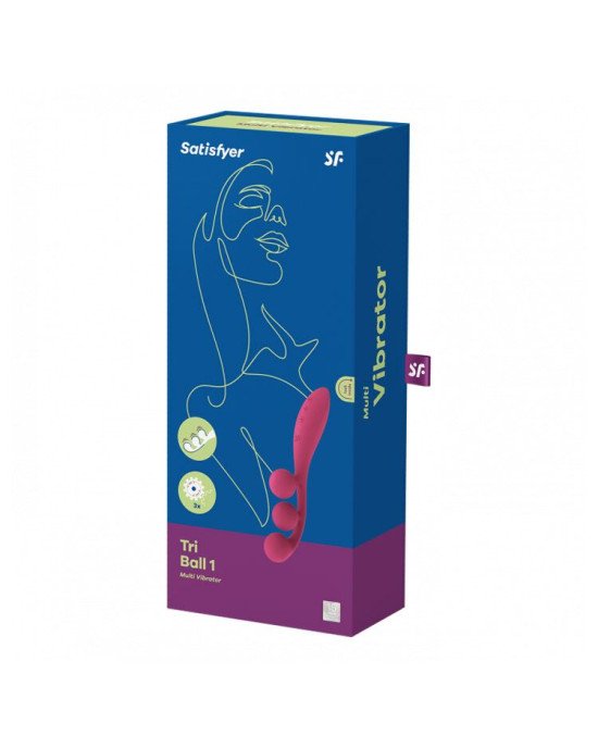 Універсальний вібратор Satisfyer Tri Ball 1, 3 мотори, гнеться Універсальний вібратор Satisfyer Tri Ball 1, 3 мотори, гнеться