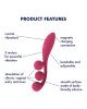 Універсальний вібратор Satisfyer Tri Ball 1, 3 мотори, гнеться Універсальний вібратор Satisfyer Tri Ball 1, 3 мотори, гнеться