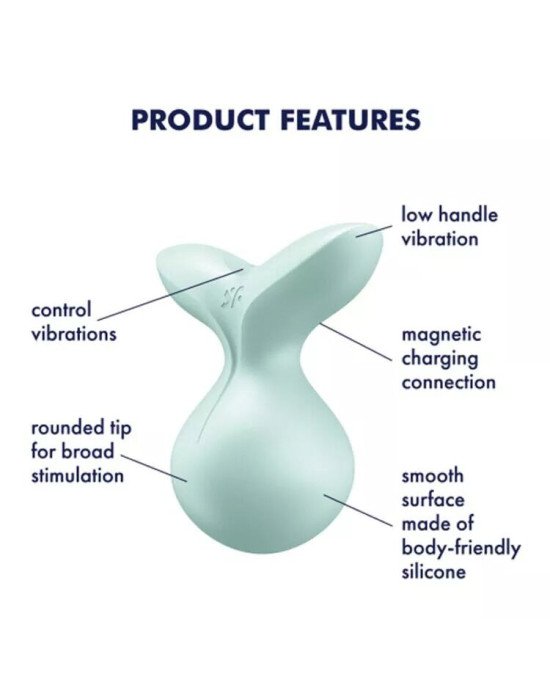 Мінівібромасажер Satisfyer Viva la Vulva 3 Mint Мінівібромасажер Satisfyer Viva la Vulva 3 Mint