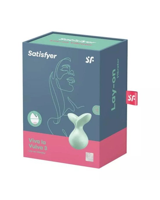 Мінівібромасажер Satisfyer Viva la Vulva 3 Mint Мінівібромасажер Satisfyer Viva la Vulva 3 Mint
