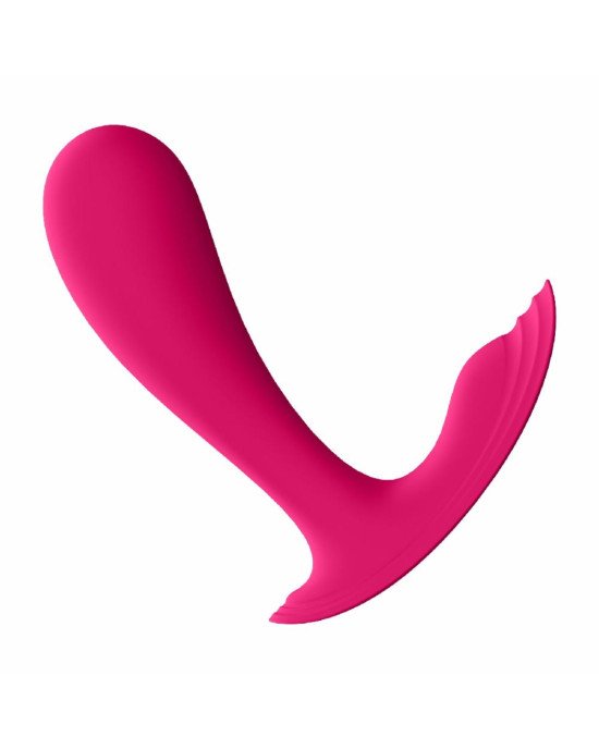 Смарт-вібратор у трусики Satisfyer Top Secret Pink вагінально-кліторальний, 2 мотори