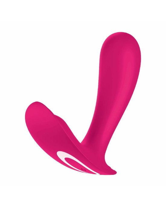 Смарт-вібратор у трусики Satisfyer Top Secret Pink вагінально-кліторальний, 2 мотори
