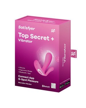 Смарт-вібратор у трусики Satisfyer Top Secret Pink вагінально-кліторальний, 2 мотори