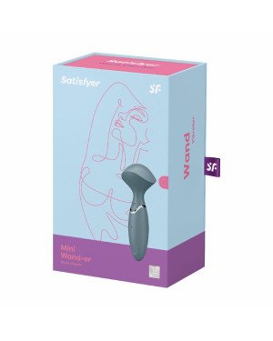 Вібромасажер Satisfyer Mini Wand-er Grey Вібромасажер Satisfyer Mini Wand-er Grey