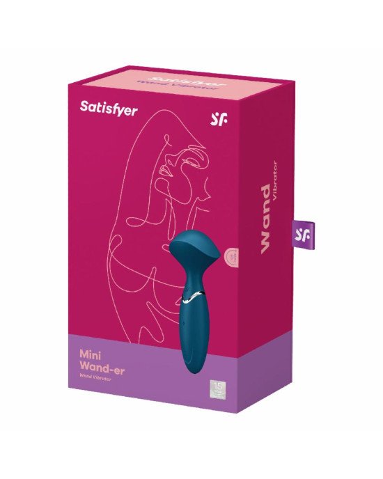 Вібромасажер Satisfyer Mini Wand-er Blue Вібромасажер Satisfyer Mini Wand-er Blue