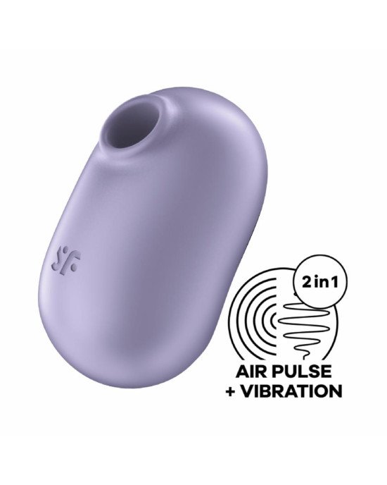 Вакуумний стимулятор із вібрацією Satisfyer Pro To Go 2 Violet Вакуумний стимулятор із вібрацією Satisfyer Pro To Go 2 Violet