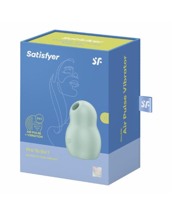 Вакуумний стимулятор з вібрацією Satisfyer Pro To Go 1 Mint Вакуумний стимулятор з вібрацією Satisfyer Pro To Go 1 Mint