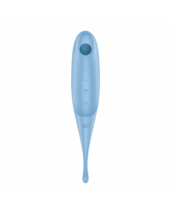 Вібратор для клітора з вакуумною стимуляцією Satisfyer Twirling Pro Blue Вібратор для клітора з вакуумною стимуляцією Satisfyer Twirling Pro Blue