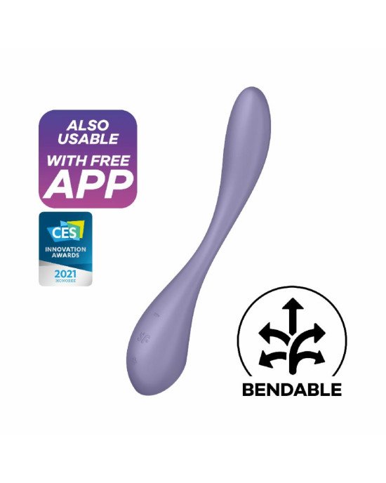 Універсальний смарт-вібратор Satisfyer G-Spot Flex 5+ Lilac Універсальний смарт-вібратор Satisfyer G-Spot Flex 5+ Lilac