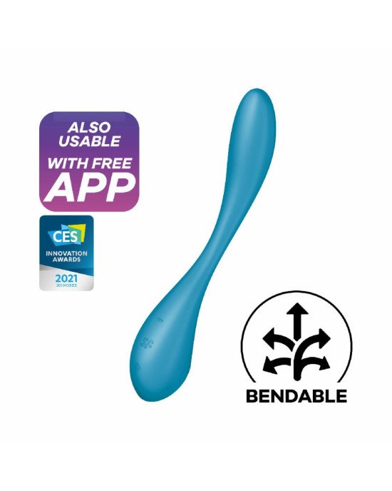 Універсальний вібратор Satisfyer G-Spot Flex 5+ Petrol Універсальний вібратор Satisfyer G-Spot Flex 5+ Petrol