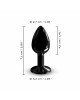 Металева анальна пробка із прикрасою у вигляді кристалу Dorcel - Diamond Plug BLACK S Металева анальна пробка із прикрасою у вигляді кристалу Dorcel - Diamond Plug BLACK S