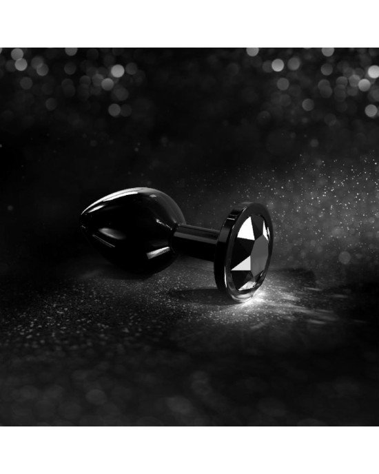 Металева анальна пробка із прикрасою у вигляді кристалу Dorcel - Diamond Plug BLACK S Металева анальна пробка із прикрасою у вигляді кристалу Dorcel - Diamond Plug BLACK S