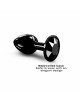 Металева анальна пробка із прикрасою у вигляді кристалу Dorcel - Diamond Plug BLACK S Металева анальна пробка із прикрасою у вигляді кристалу Dorcel - Diamond Plug BLACK S