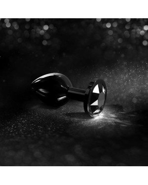 Металева анальна пробка із прикрасою у вигляді кристалу Dorcel - Diamond Plug BLACK L Металева анальна пробка із прикрасою у вигляді кристалу Dorcel - Diamond Plug BLACK L