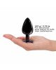 Металева анальна пробка із прикрасою у вигляді кристалу Dorcel - Diamond Plug BLACK L Металева анальна пробка із прикрасою у вигляді кристалу Dorcel - Diamond Plug BLACK L