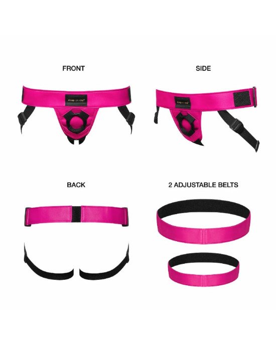 Трусики для страпона Strap-On-Me Leatherette HARNESS CURIOUS - FUCHSIA Трусики для страпона Strap-On-Me Leatherette HARNESS CURIOUS - FUCHSIA