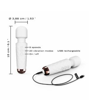 Мінівібромасажер Dorcel Wand Mini Wanderful White Мінівібромасажер Dorcel Wand Mini Wanderful White