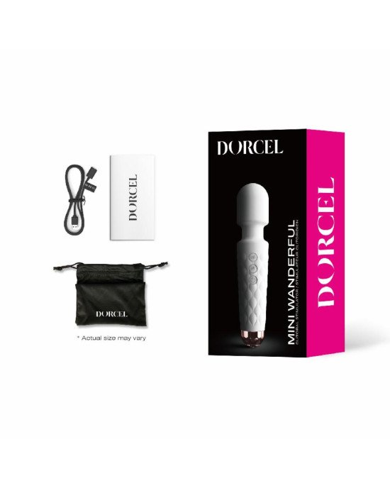 Мінівібромасажер Dorcel Wand Mini Wanderful White Мінівібромасажер Dorcel Wand Mini Wanderful White