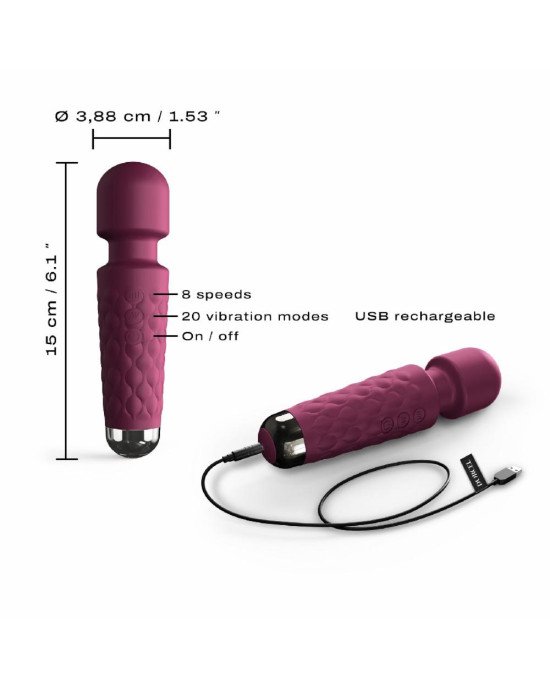 Мінівібромасажер Dorcel Wand Mini Wanderful Plum Мінівібромасажер Dorcel Wand Mini Wanderful Plum