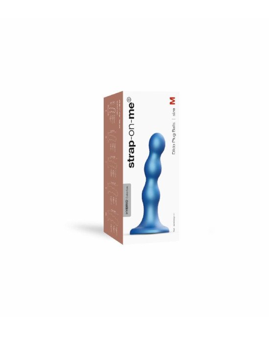 Насадка для страпона Strap-On-Me DILDO PLUG BALLS BLEU METALLIC - M Насадка для страпона Strap-On-Me DILDO PLUG BALLS BLEU METALLIC - M