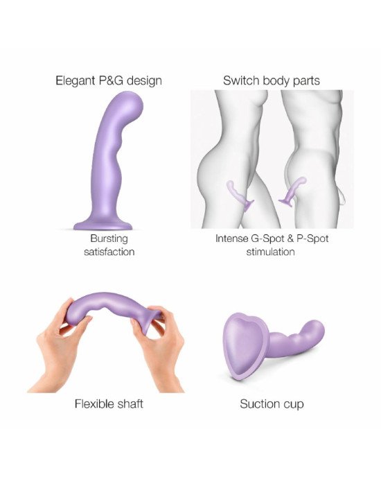 Насадка для страпона Strap-On-Me DILDO PLUG P&G LILAS METALLIC - M Насадка для страпона Strap-On-Me DILDO PLUG P&G LILAS METALLIC - M
