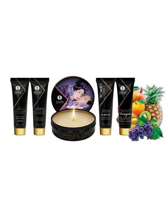 Подарунковий набір Shunga GEISHAS SECRETS – Exotic Fruits: для шикарної ночі вдвох Подарунковий набір Shunga GEISHAS SECRETS – Exotic Fruits: для шикарної ночі вдвох