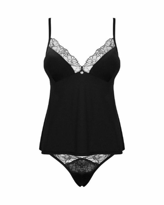 Топ та трусики Obsessive Bella Rou top & panties XL/2XL, топ, трусики Топ та трусики Obsessive Bella Rou top & panties XL/2XL, топ, трусики