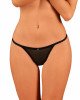 Прозорі стрінги із мереживом Obsessive Celia Noir thong XL Прозорі стрінги із мереживом Obsessive Celia Noir thong XL