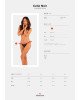 Прозорі стрінги з доступом Obsessive Celia Noir crotchless thong XL/2XL